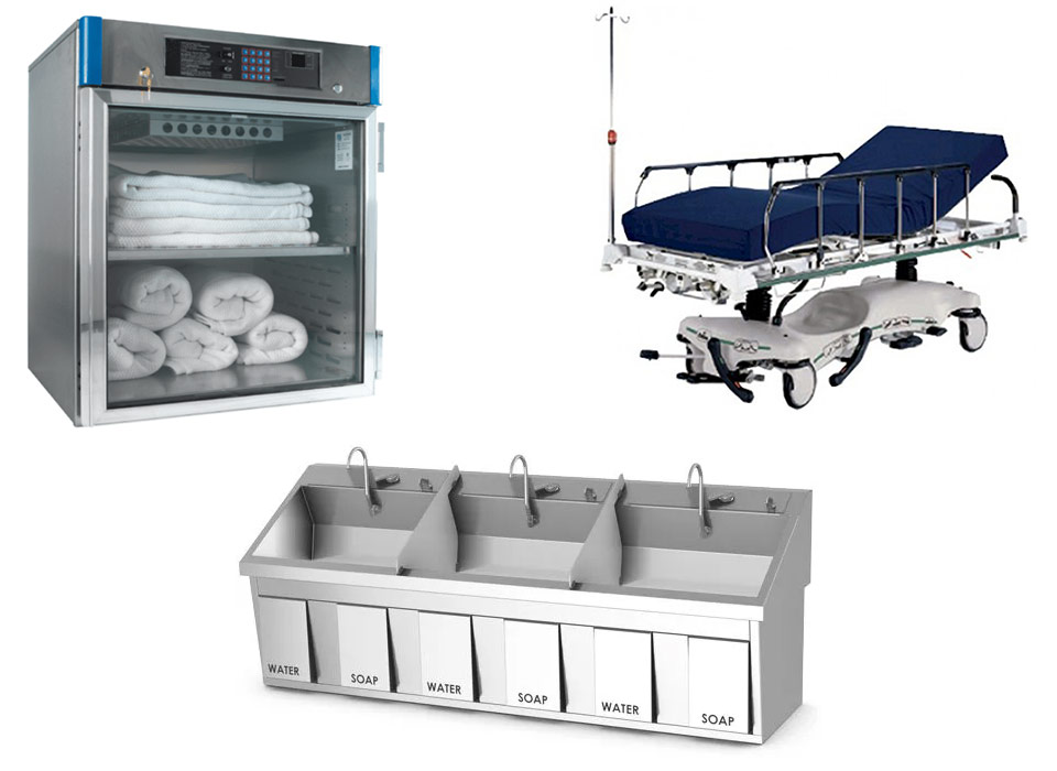 Warming Cabinets - Scrub Sinks - Stretchers
